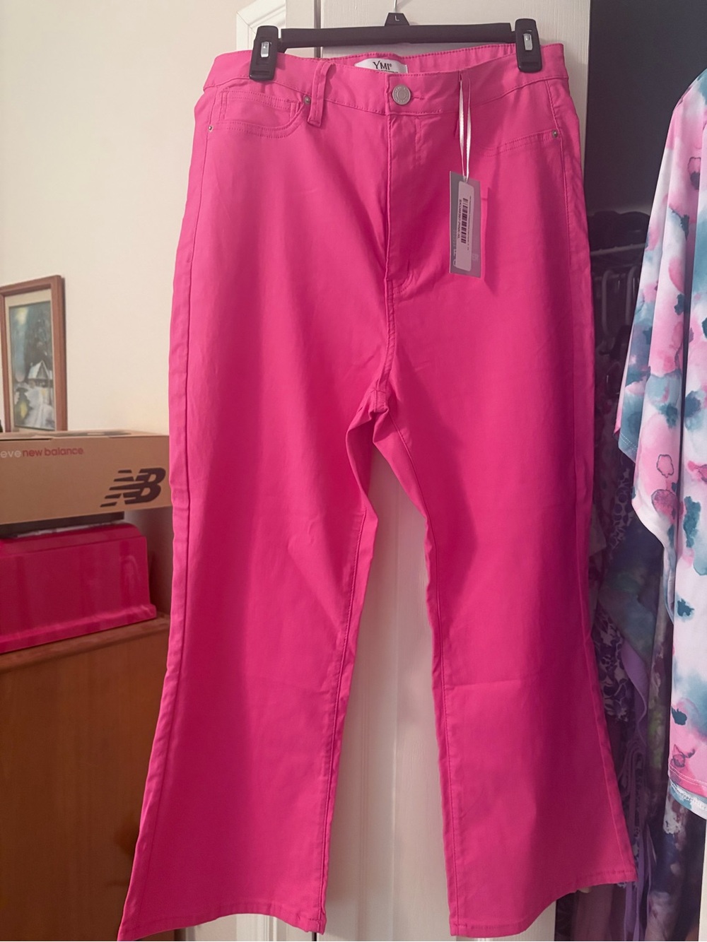YMI Hot Pink Wide Leg Jeans
